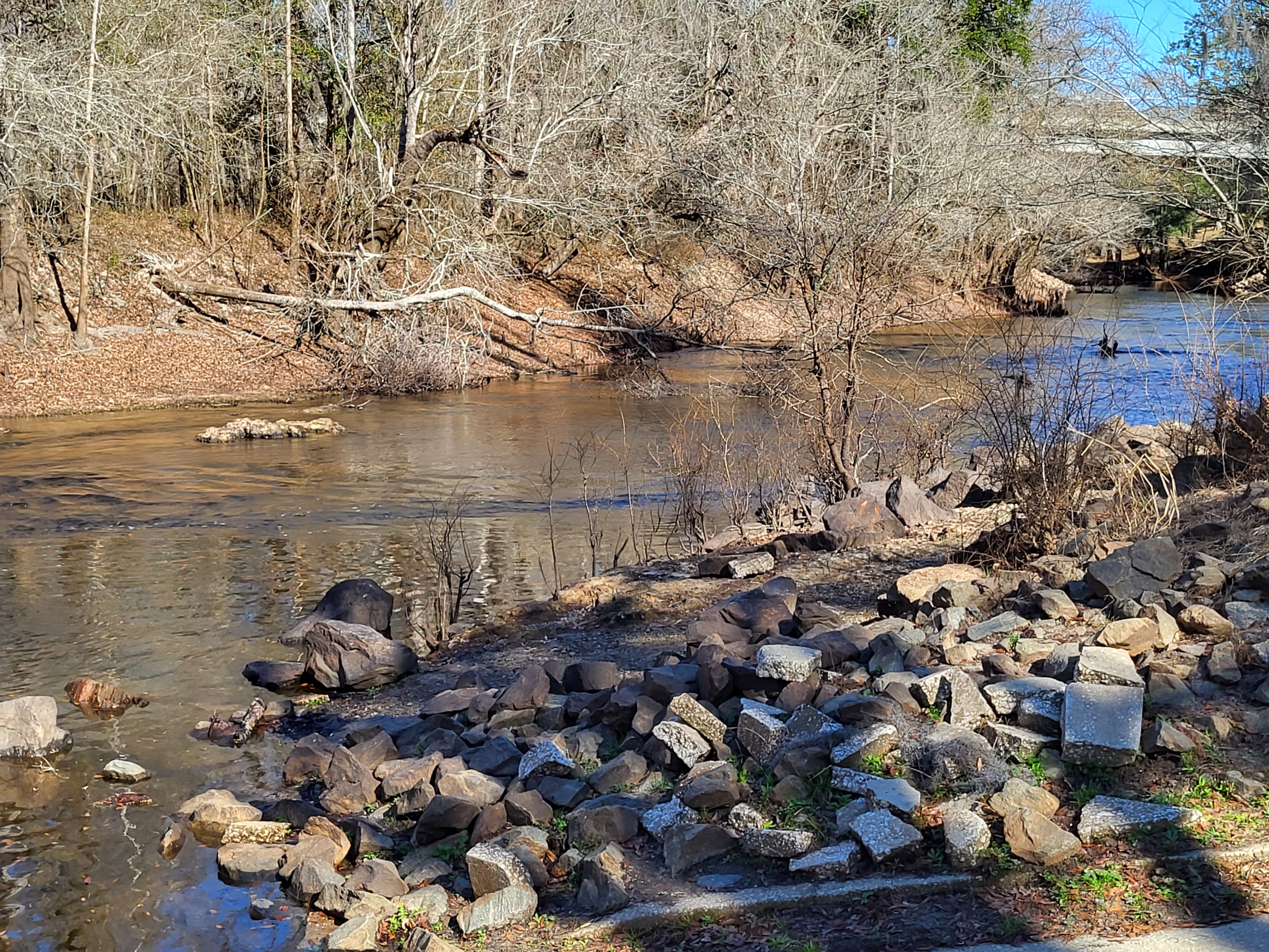 Troupville Boat Ramp Water Level, Little River @ GA 133 2023-01-12