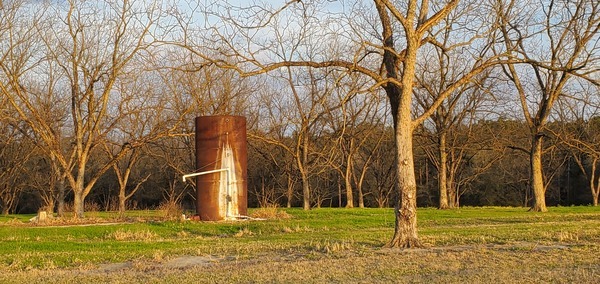 Pecan tree tank from Guess Road, 17:26:07, 30.9560641, -83.4599586