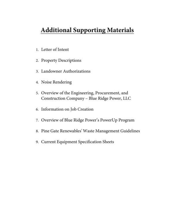 Additional Supporting Materials