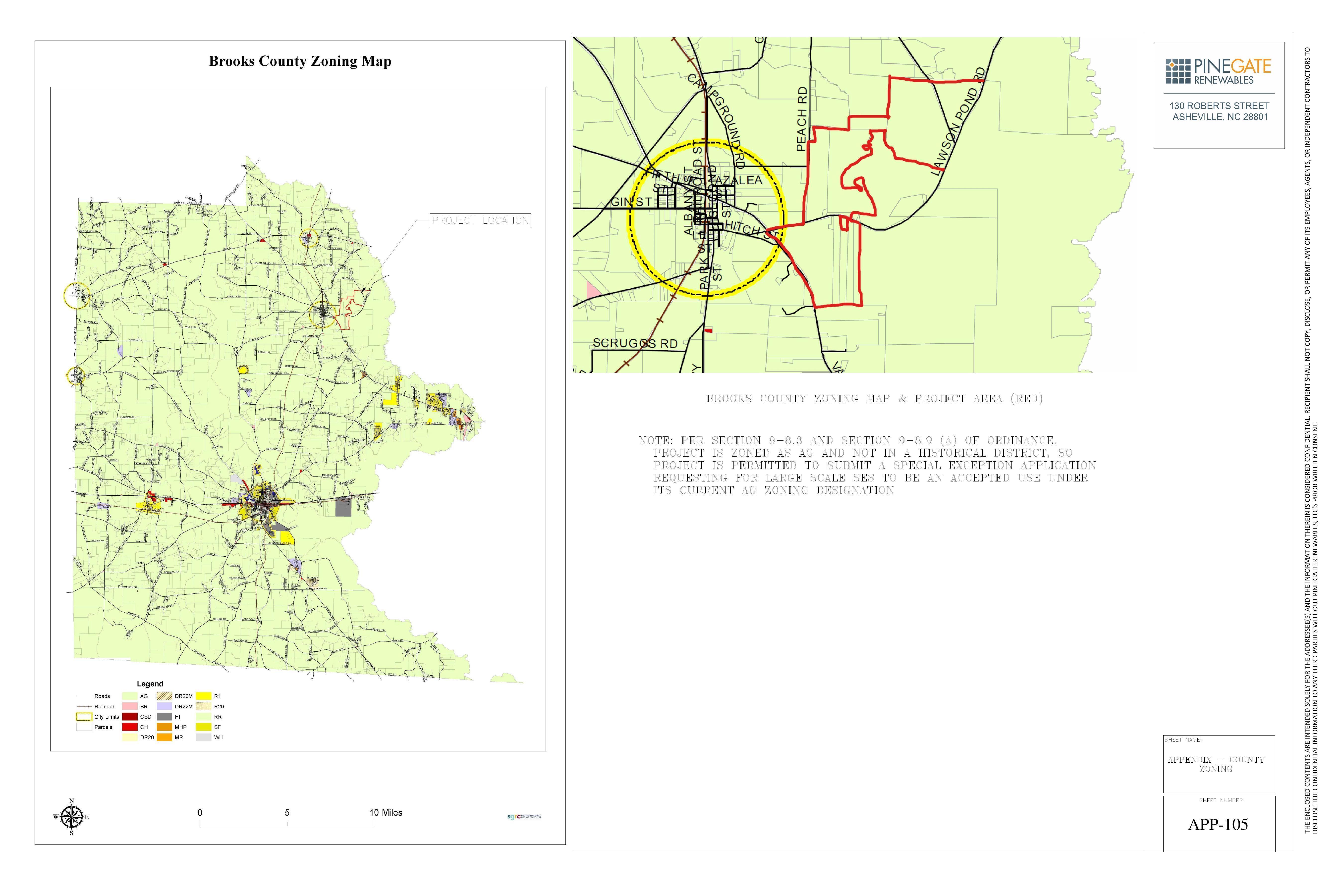 Appendix: Brooks County Zoning Map