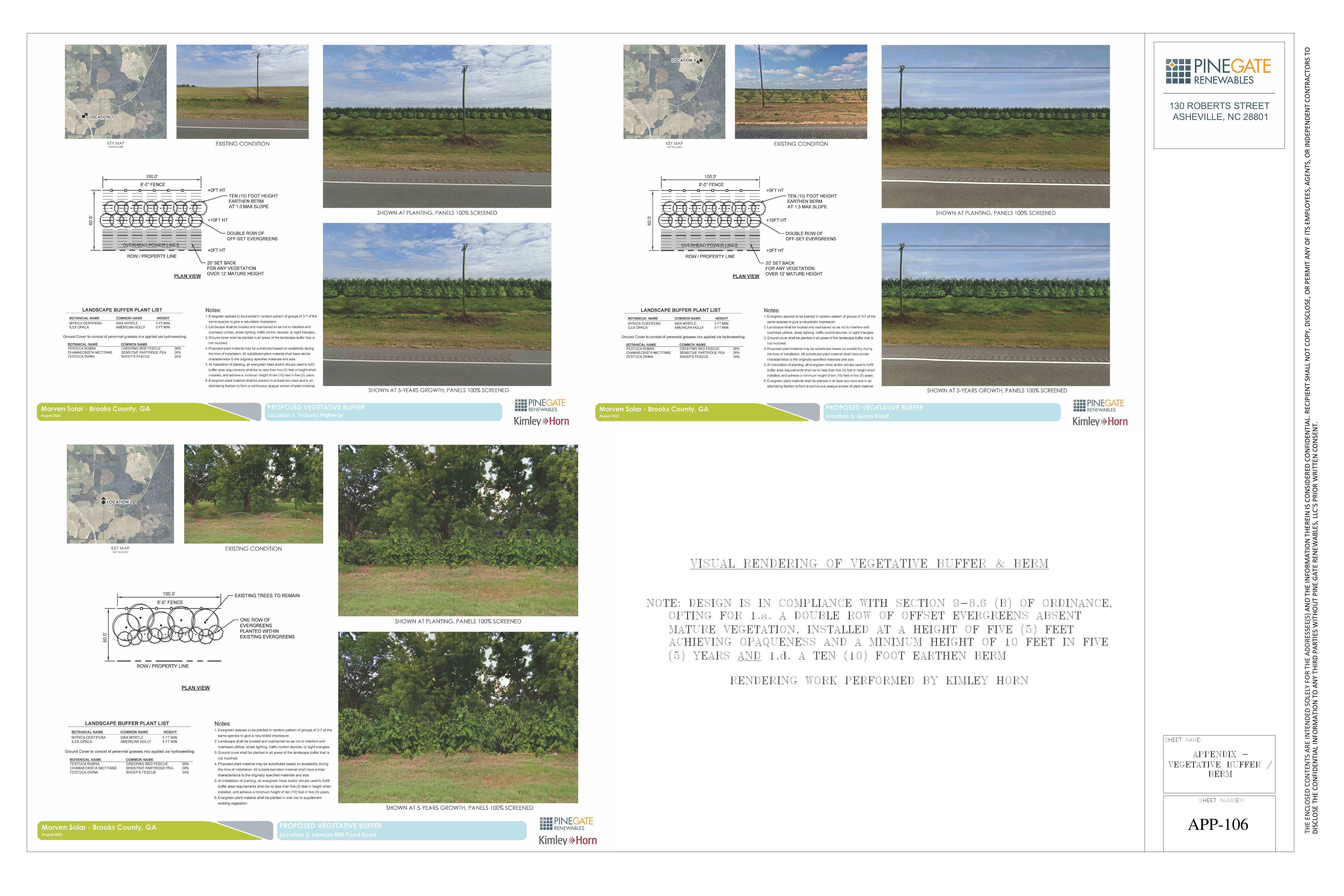 Appendix: Vegetative Buffer / Berm