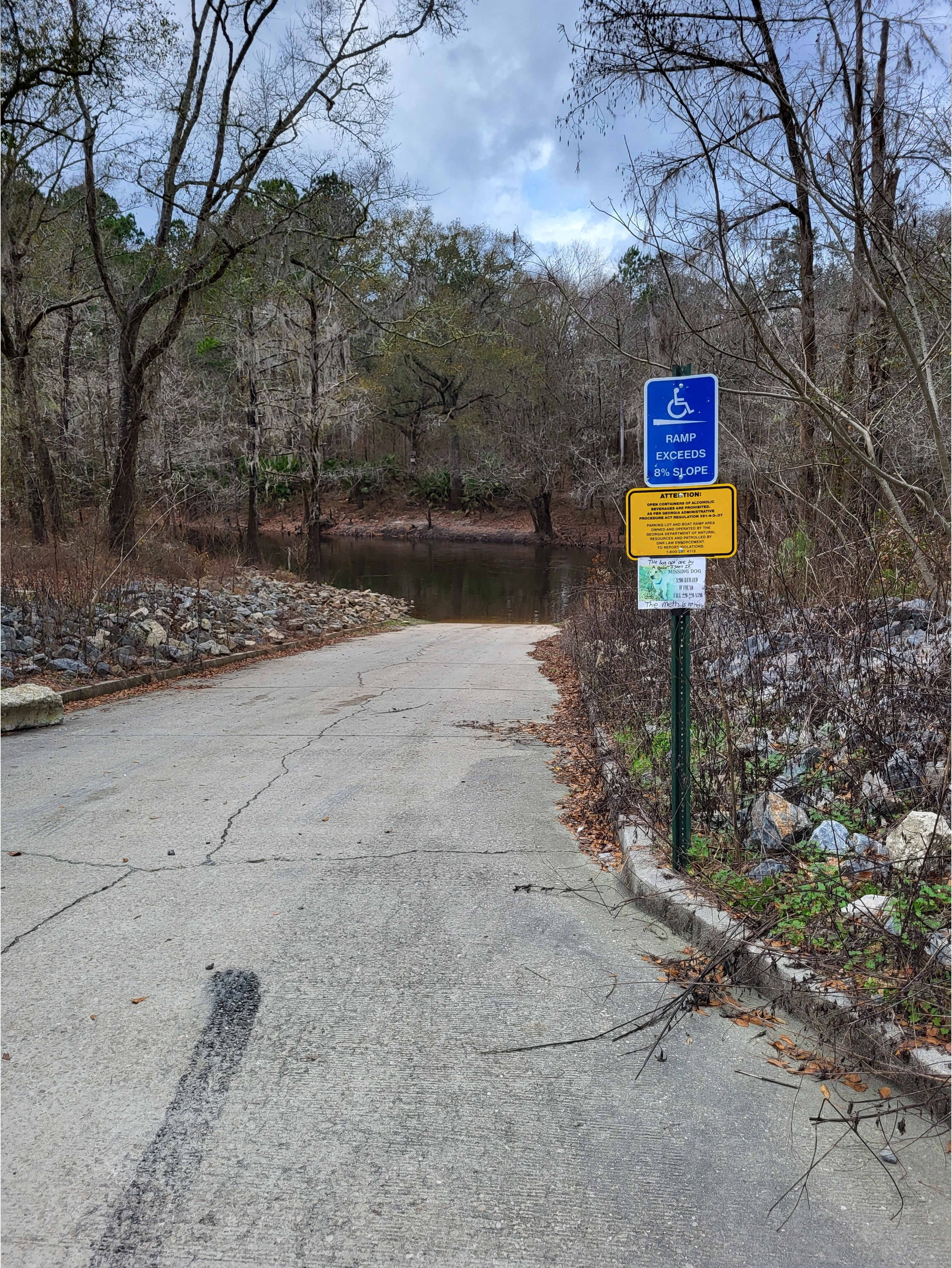 Troupville Boat Ramp, Little River @ GA 133 2023-01-19