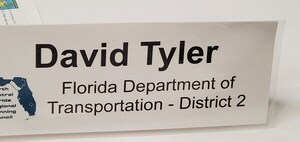 [David Tyler, FDOT District 2 (nameplate)]