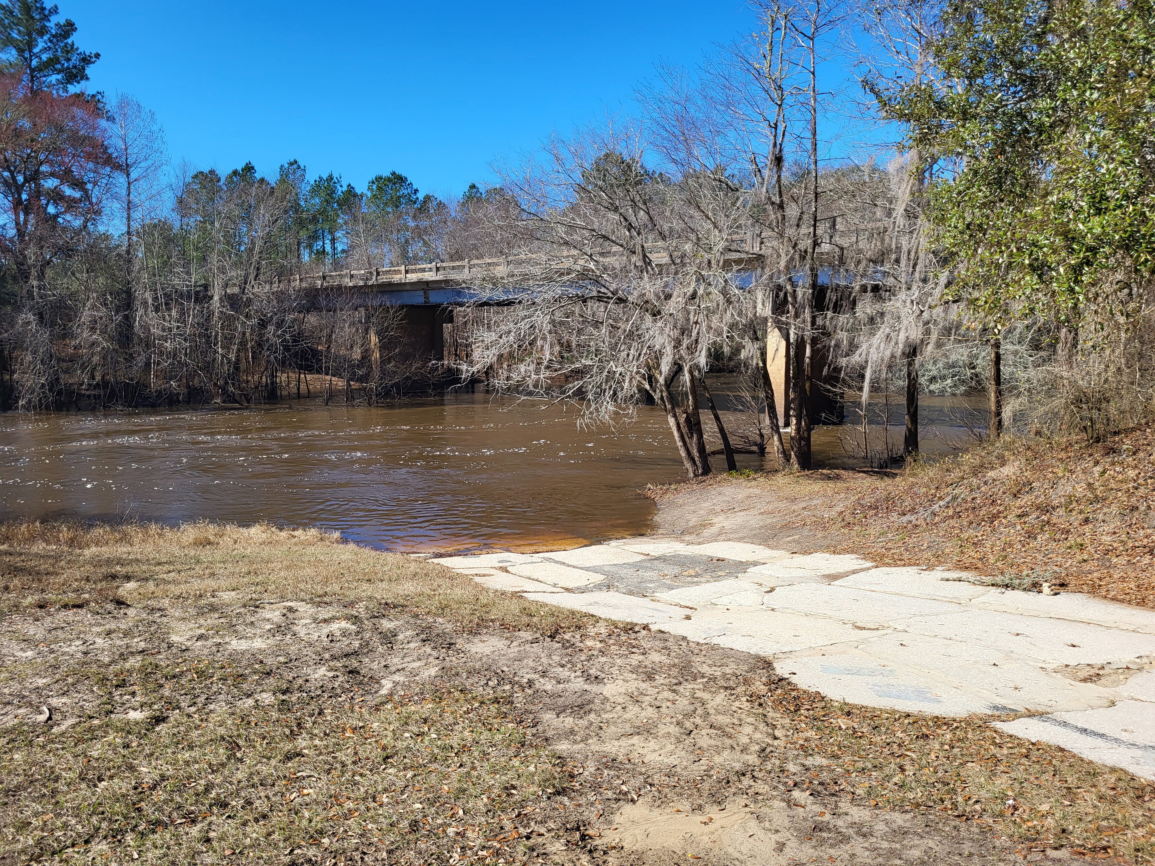 Nankin Boat Ramp, Withlacoochee River @ Clyattville-Nankin Road 2023-01-26