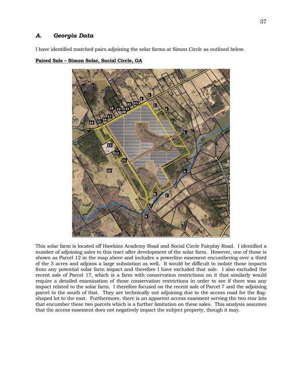 Aerial Map: Paired Sale - Simon Solar, Social Circle, GA