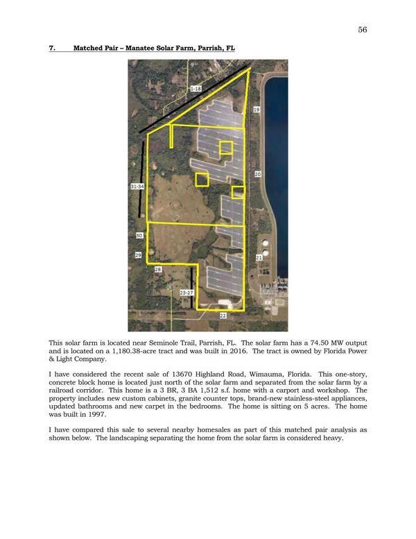 Aerial Map: 7 Matched Pair - Manatee Solar Farm, Parrish, FL