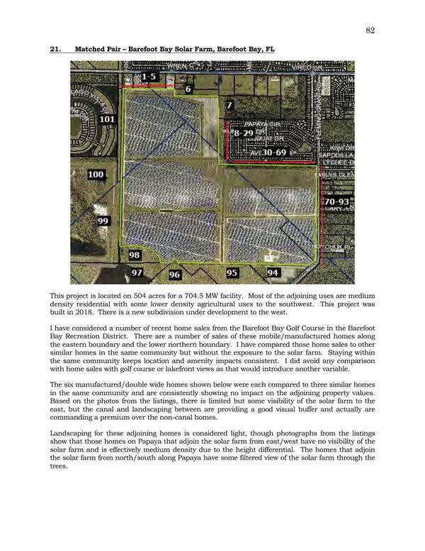 Aerial Map: 21. Matched Pair - Barefoot Bay Solar Farm, Barefoot Bay, FL