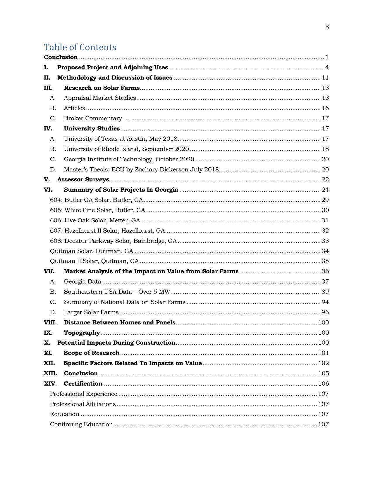 Table of Contents