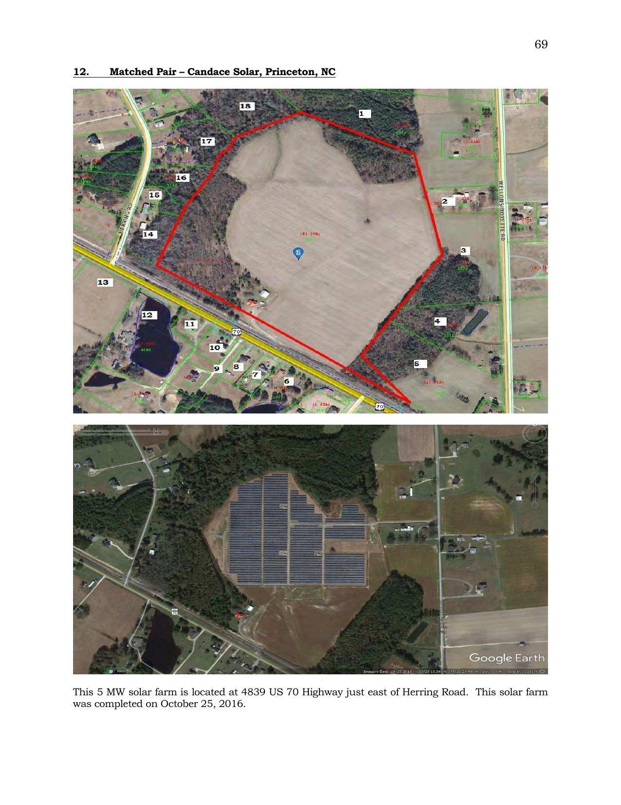 Aerial Map: 12. Matched Pair - Candace Solar, Princeton, NC