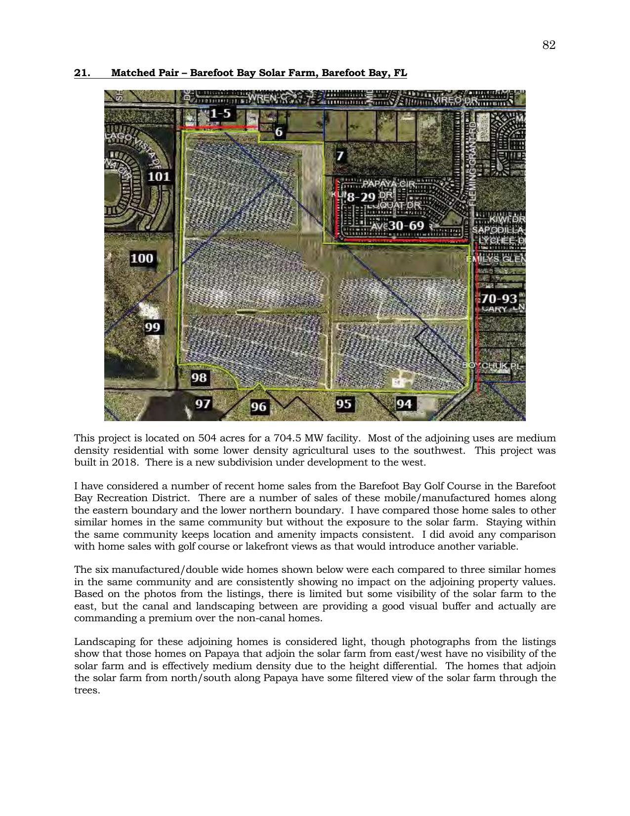 Aerial Map: 21. Matched Pair - Barefoot Bay Solar Farm, Barefoot Bay, FL