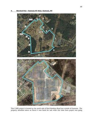 [Aerial Map: 4. Matched Pair - Gastonia SC Solar, Gastonia, NC]