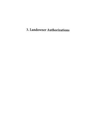 [3. Landowner Authorizations]