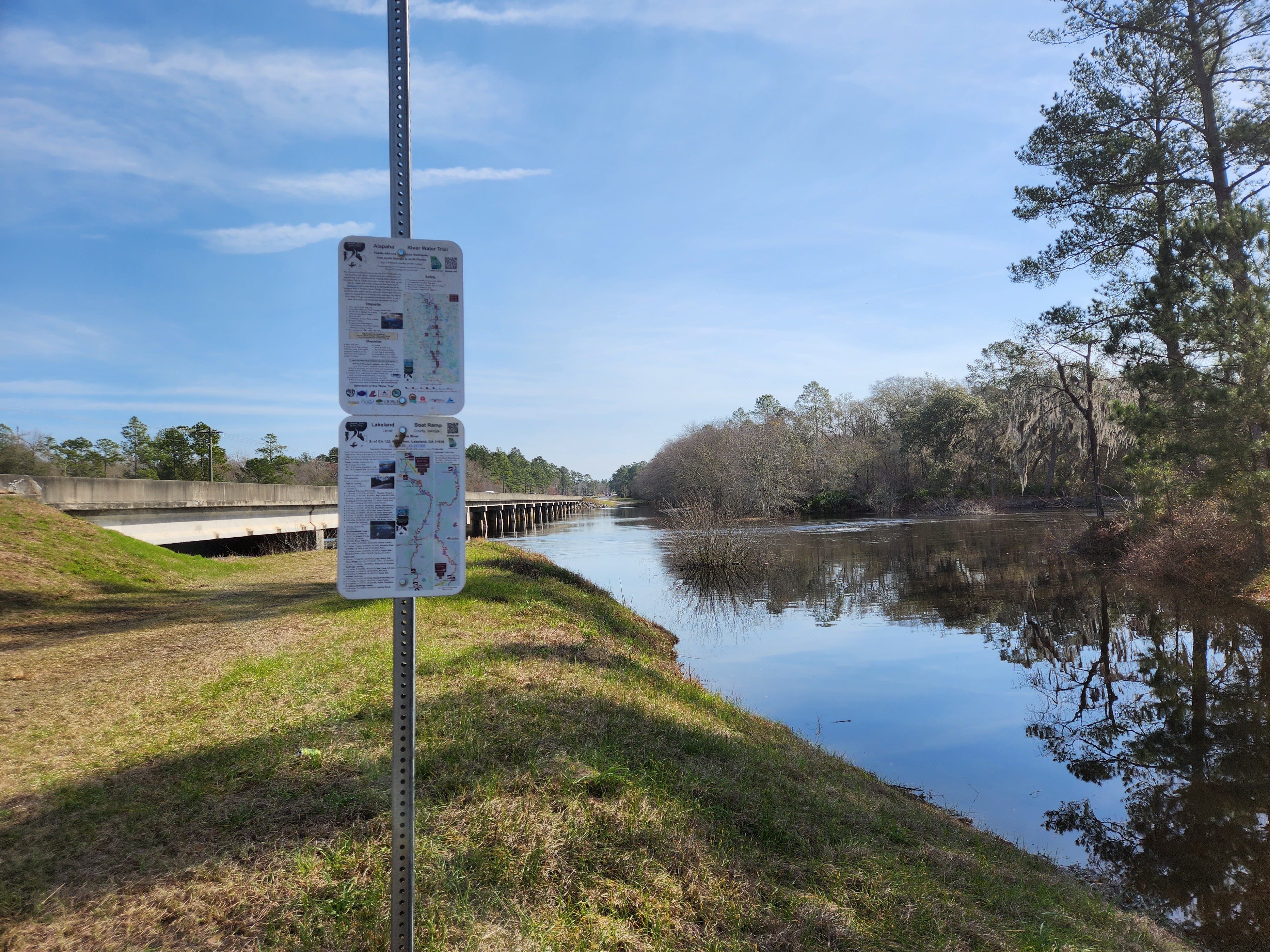 Lakeland Boat Ramp, Alapaha River @ GA 122 2023-02-09