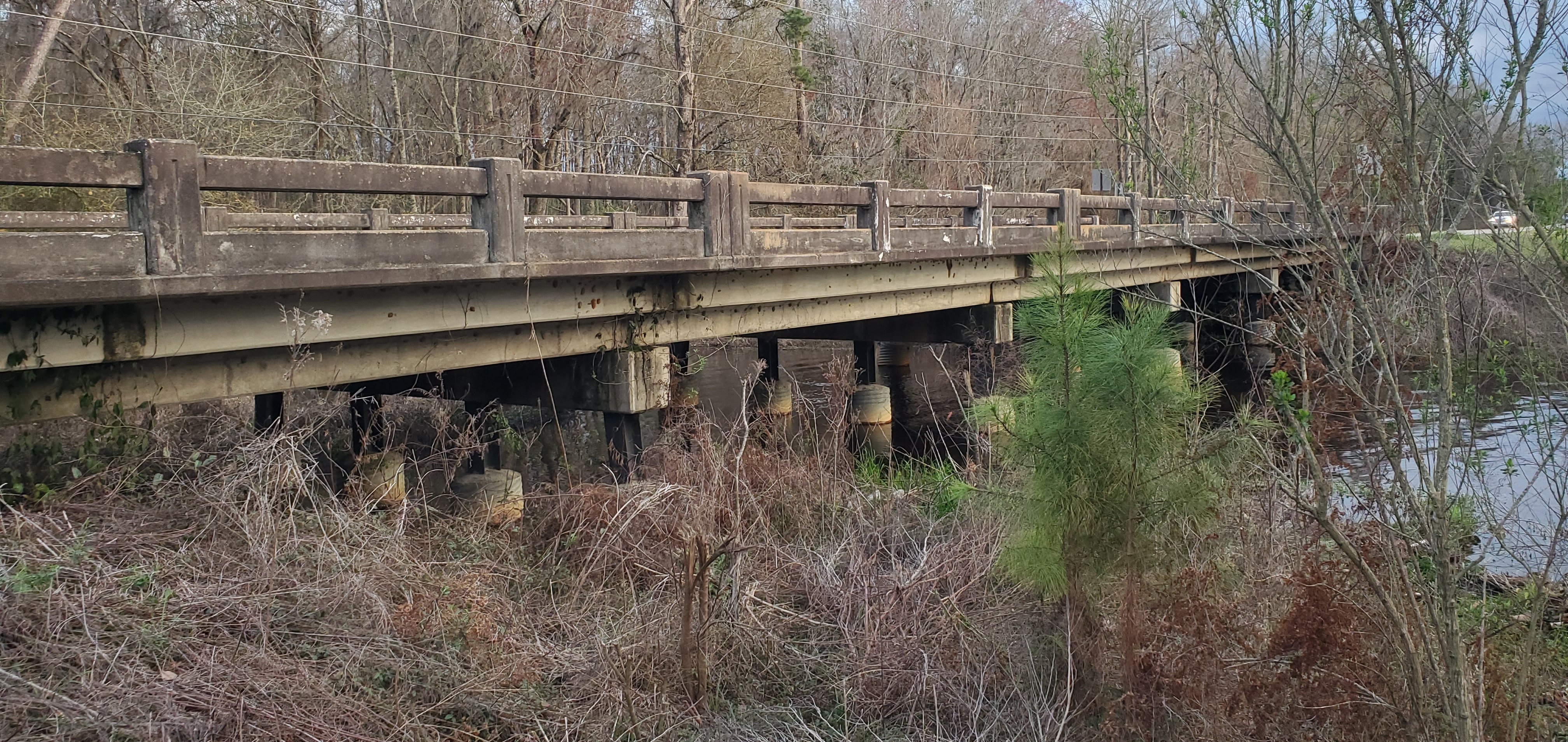 Cherry Creek Road Bridge, 2023:02:12 17:54:44, 30.9096112, -83.2913672