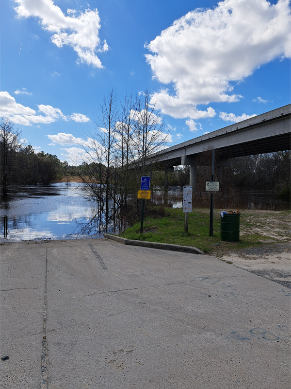 Bridge, State Line Boat Ramp Bridge, Withlacoochee River @ GA 133 2023-02-16