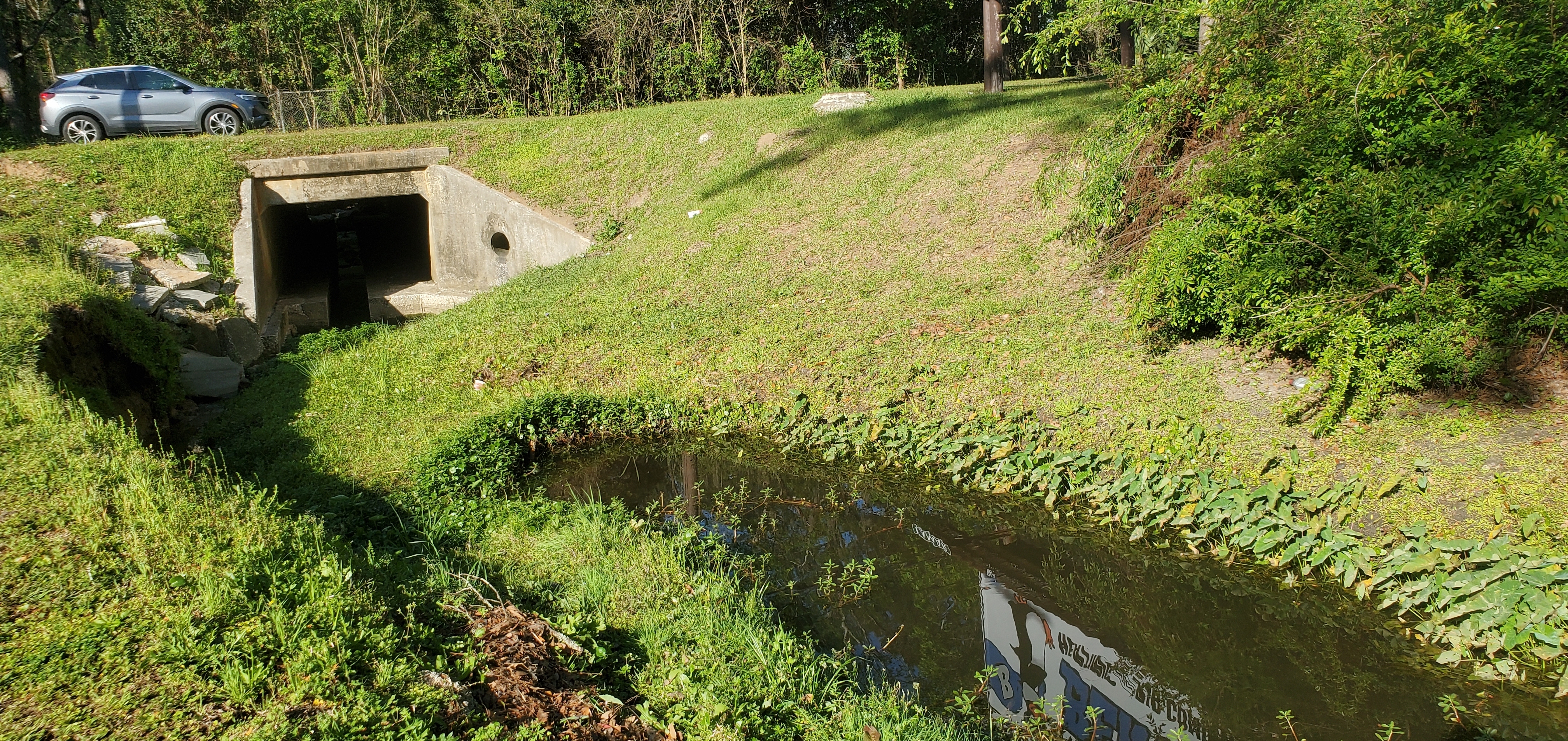 Ashley Street Culvert, Two Mile Branch, 2023:03:24 09:51:20, 30.8670380, -83.2862110