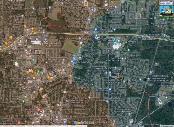 Cluster 3 in WWALS Suwannee River Basin Map