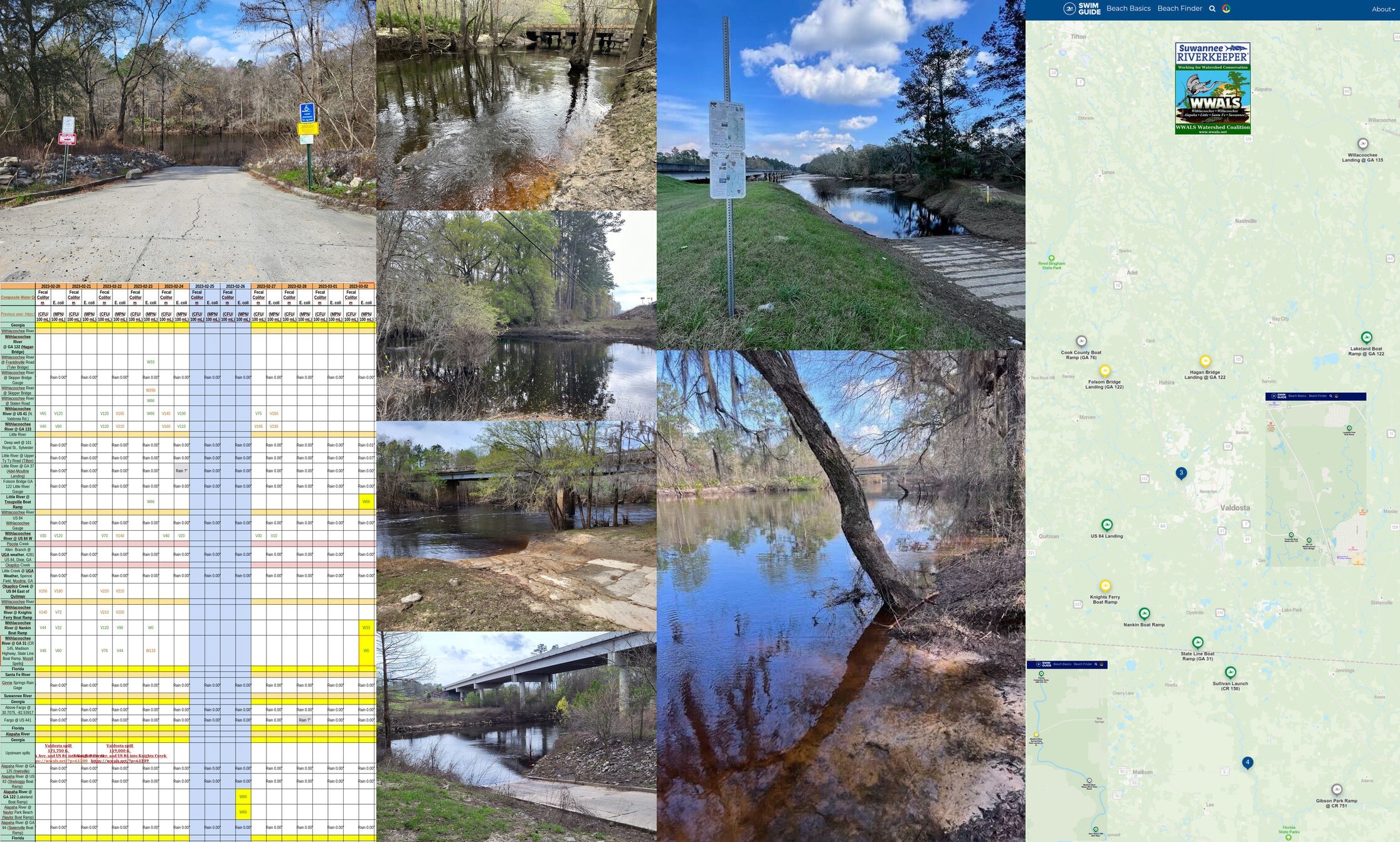 Chart, River, Swim Guide Map 2023-03-02