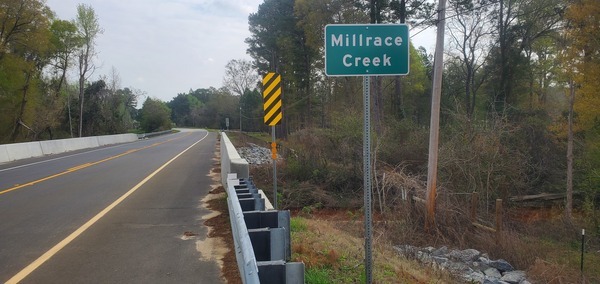 [Sign, Millrace Creek, 10:01:18, 30.8469192, -83.4395957]