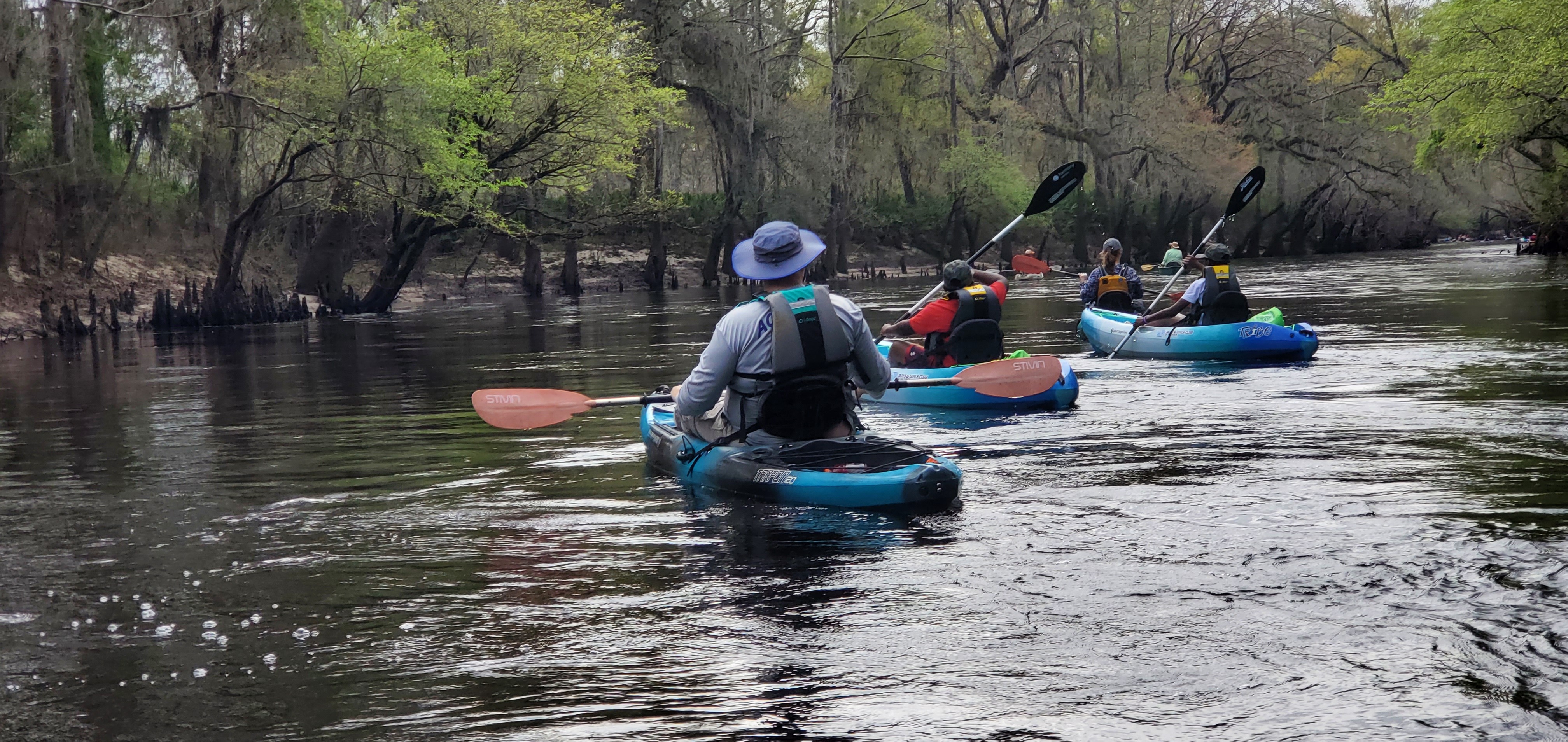 Paddlers near and far, 10:29:41, 30.8459195, -83.3514804