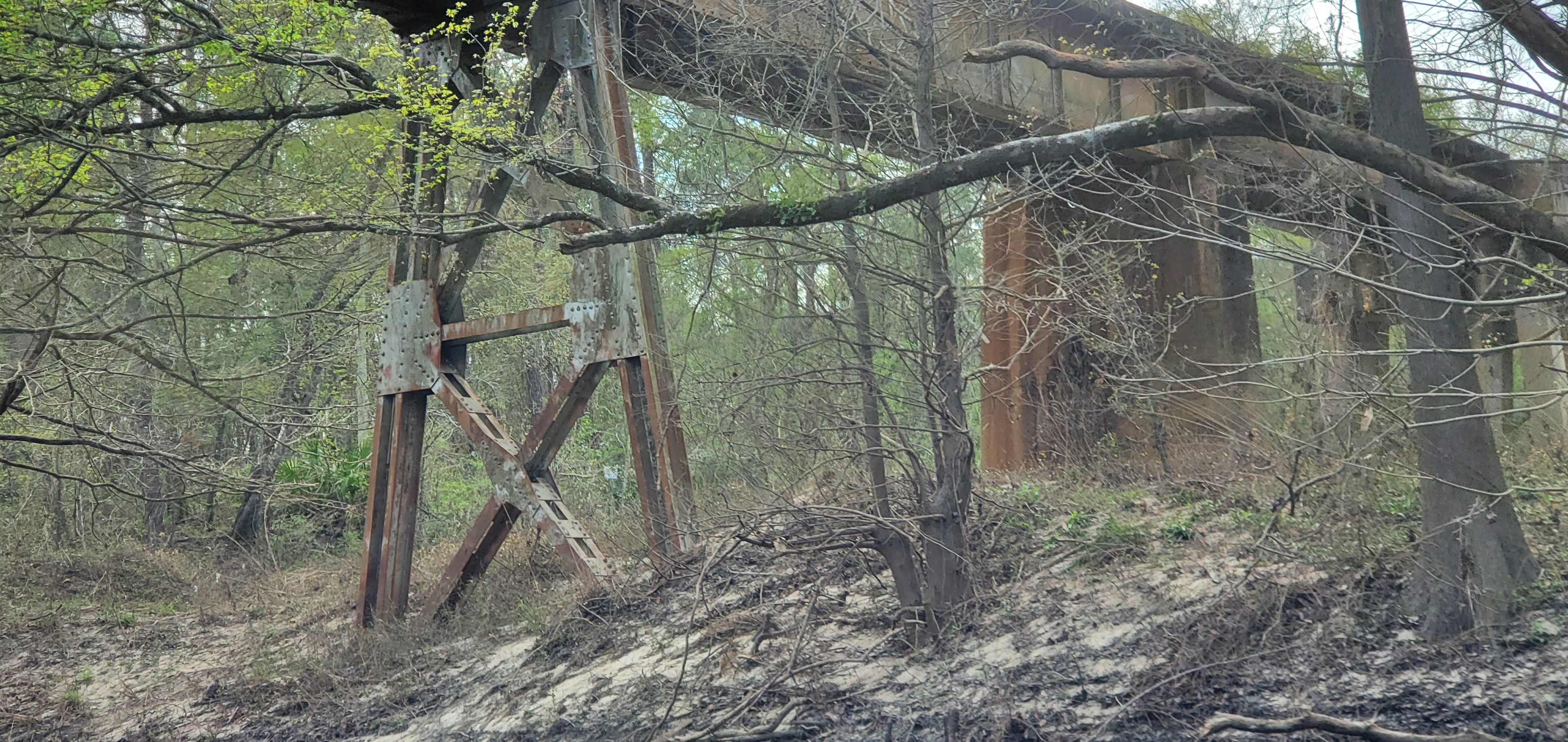 Under CSX RR Bridge, 14:37:18, 30.7931397, -83.4535924