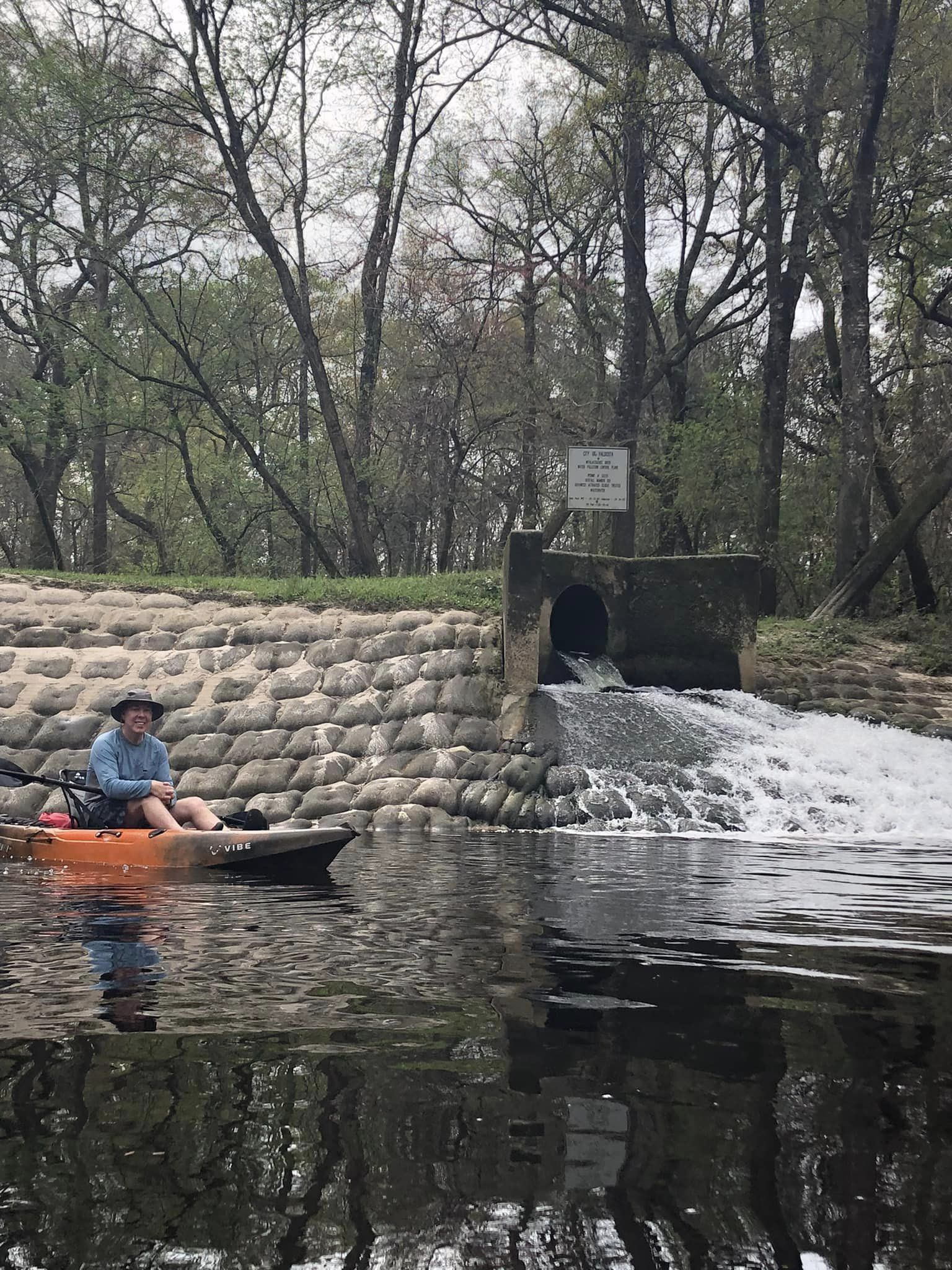 Mayor at WWTP Outfall --Scott James