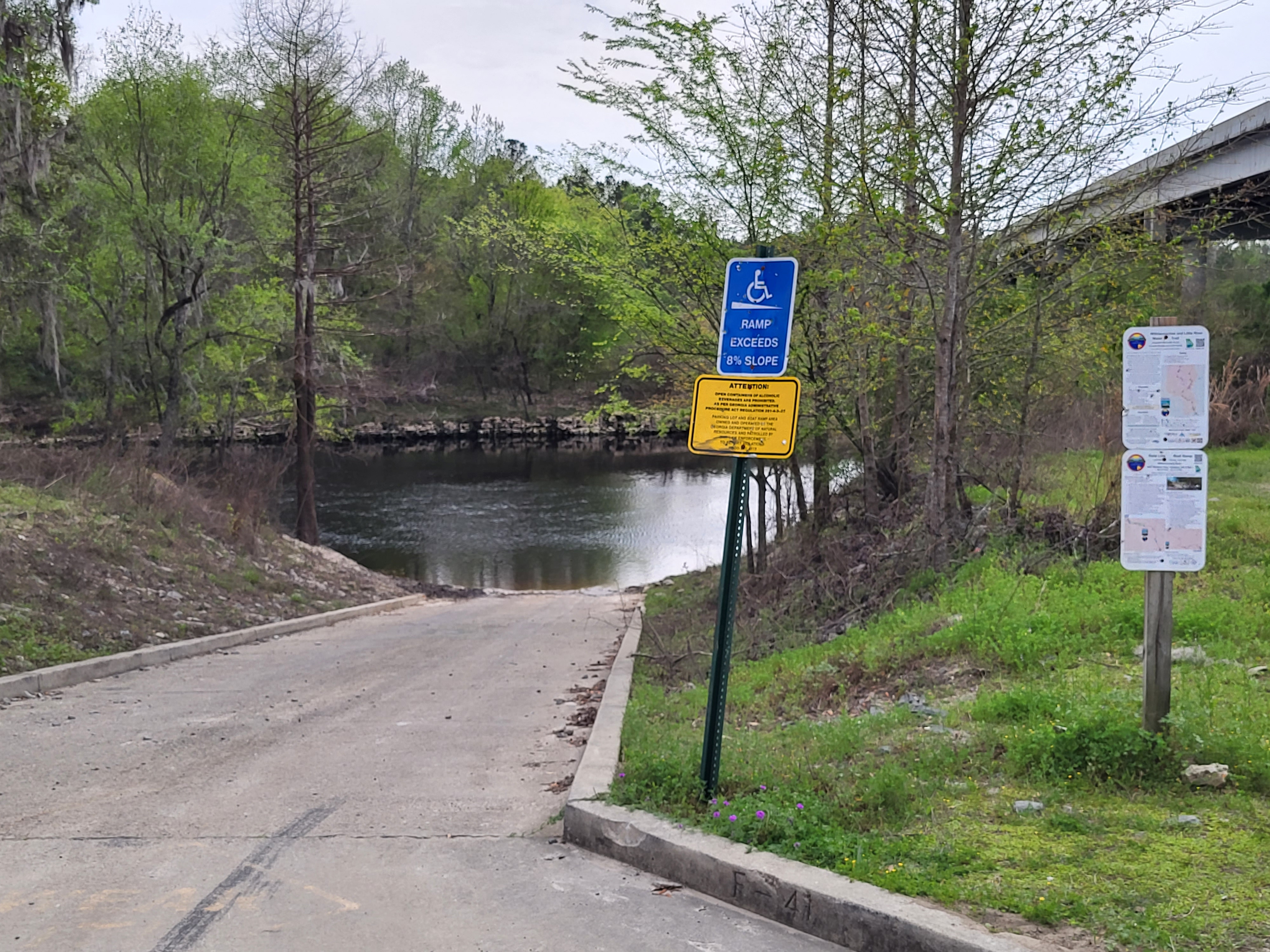 State Line Boat Ramp Sign, Withlacoochee River @ GA 133 2023-03-09