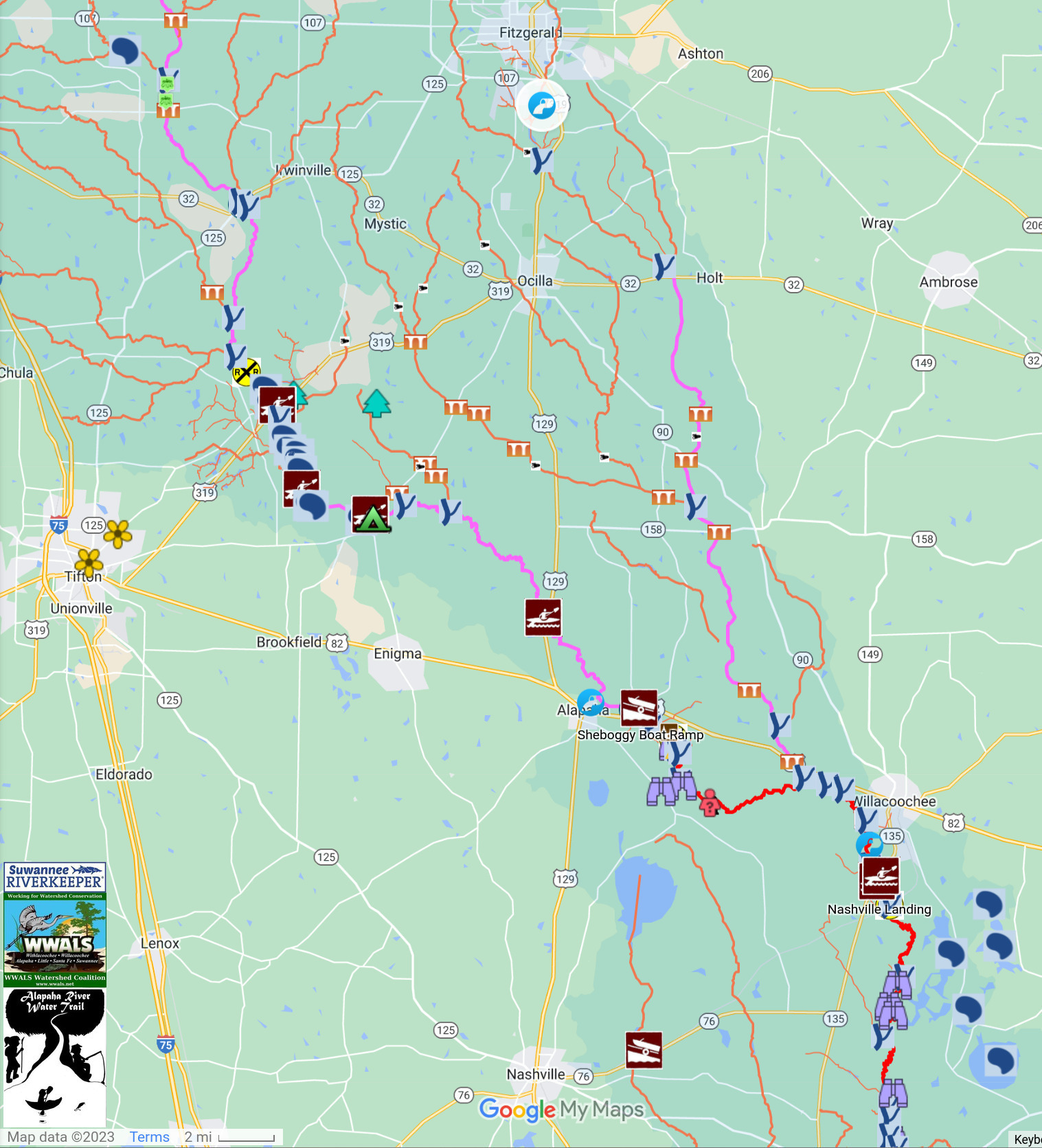 Map: Ben Hill WTP in ARWT