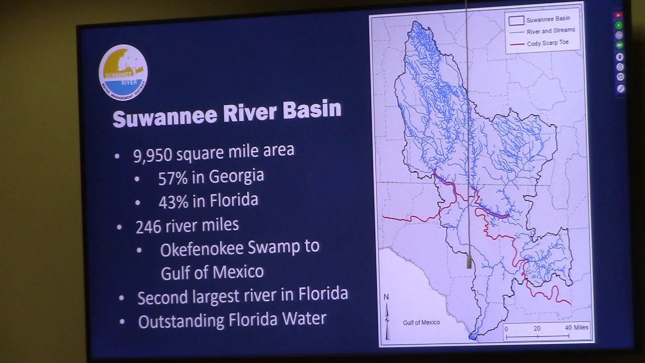 Suwannee River Basin and Cody Scarp