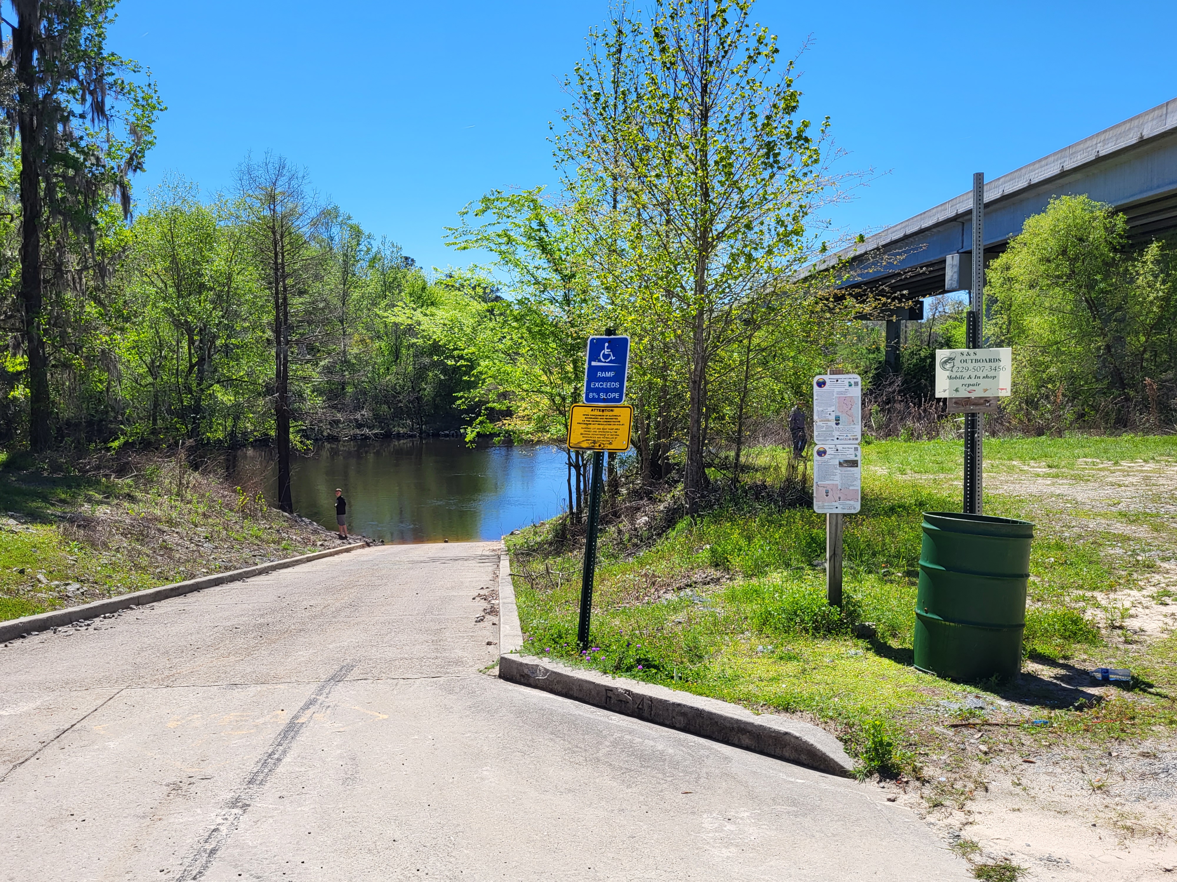 State Line Boat Ramp Sign, Withlacoochee River @ GA 133 2023-03-16