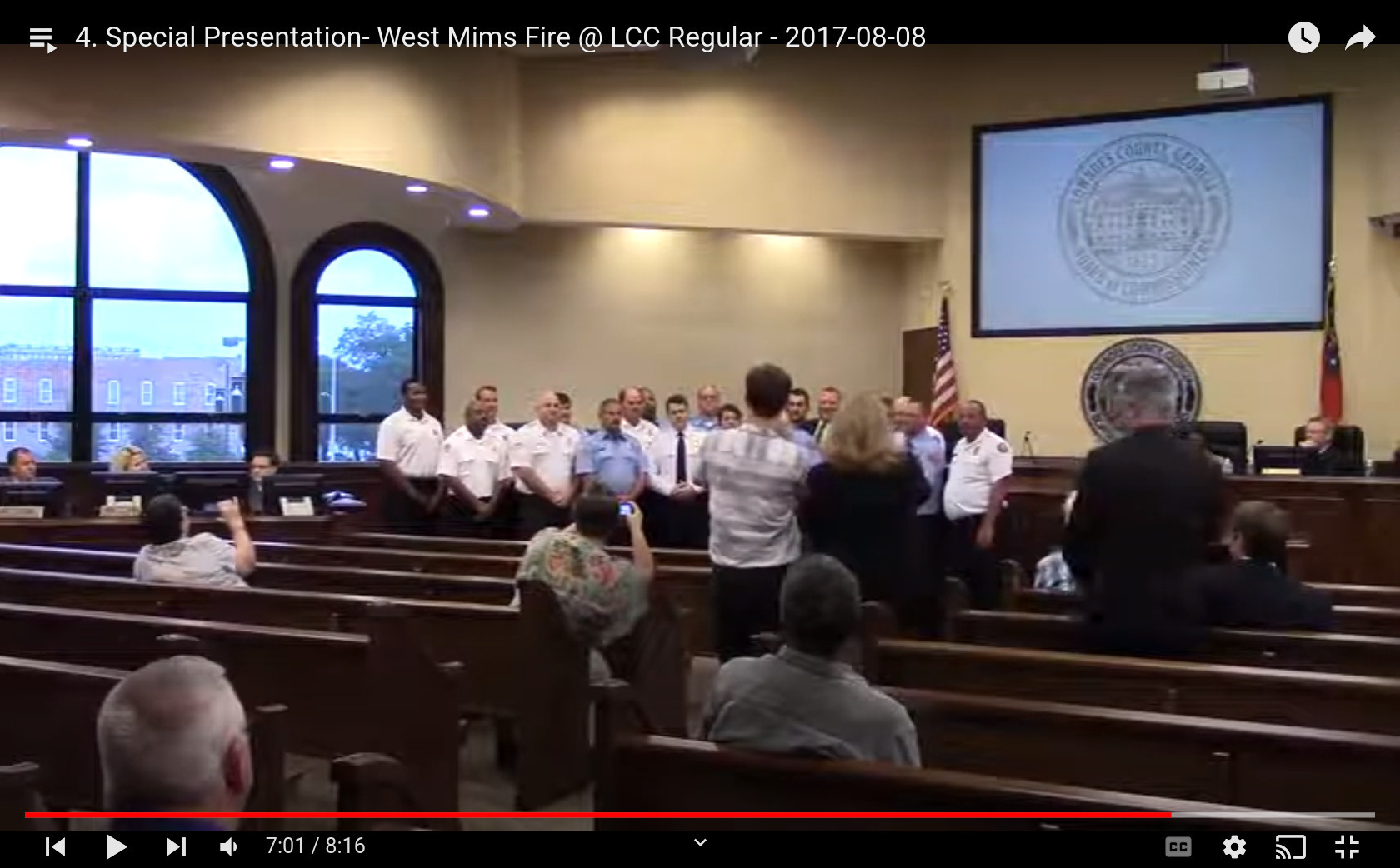 Special Presentation on West Mims Fire, Lowndes County Commission, 2017-08-08