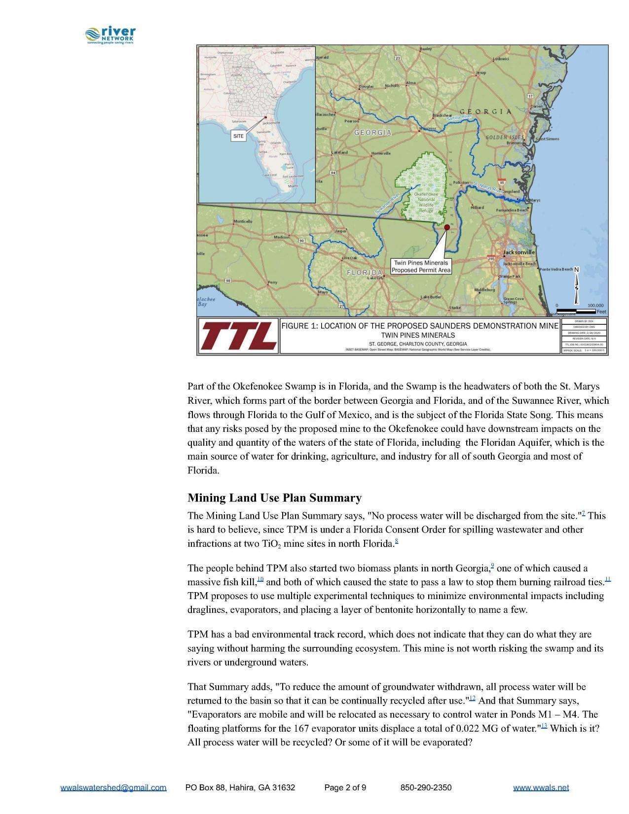 Mining Land Use Plan Summary