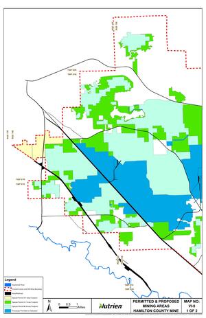 [Permitted and Propsoed Mining Areas, Hamilton County Mine (1 of 2)]