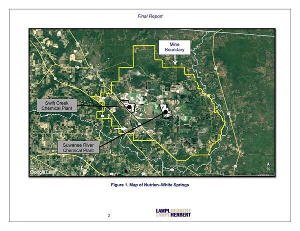 Figure 1. Map of Nutrien--White Springs