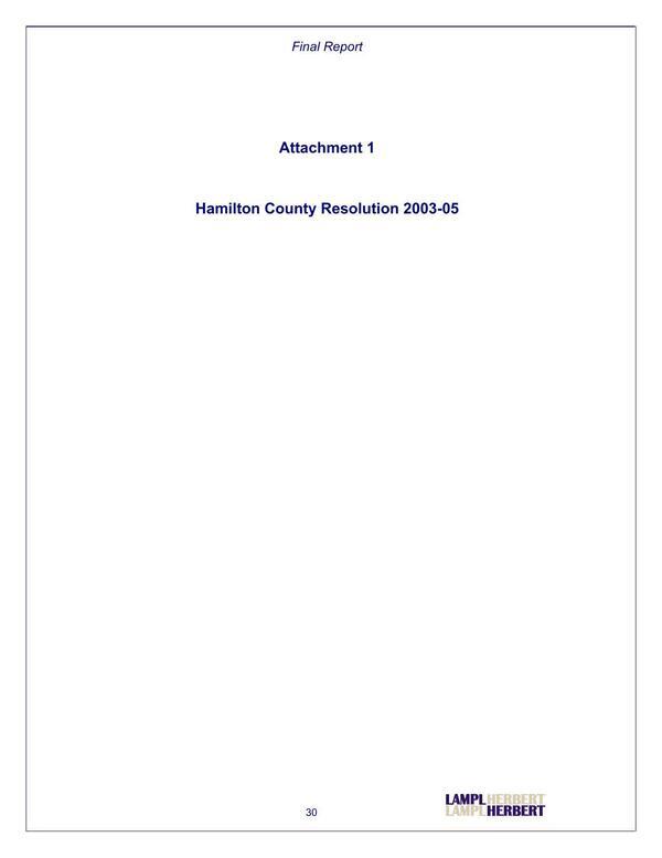 [Attachment 1 Hamilton County Resolution 2003-05]