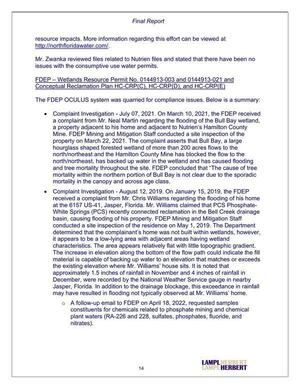 [FDEP — Wetlands Resource Permit No. 0144913-003 and 0144913-021 and Conceptual Reclamation Plan HC-CRP(C), HC-CRP(D), and HC-CRP(E)]