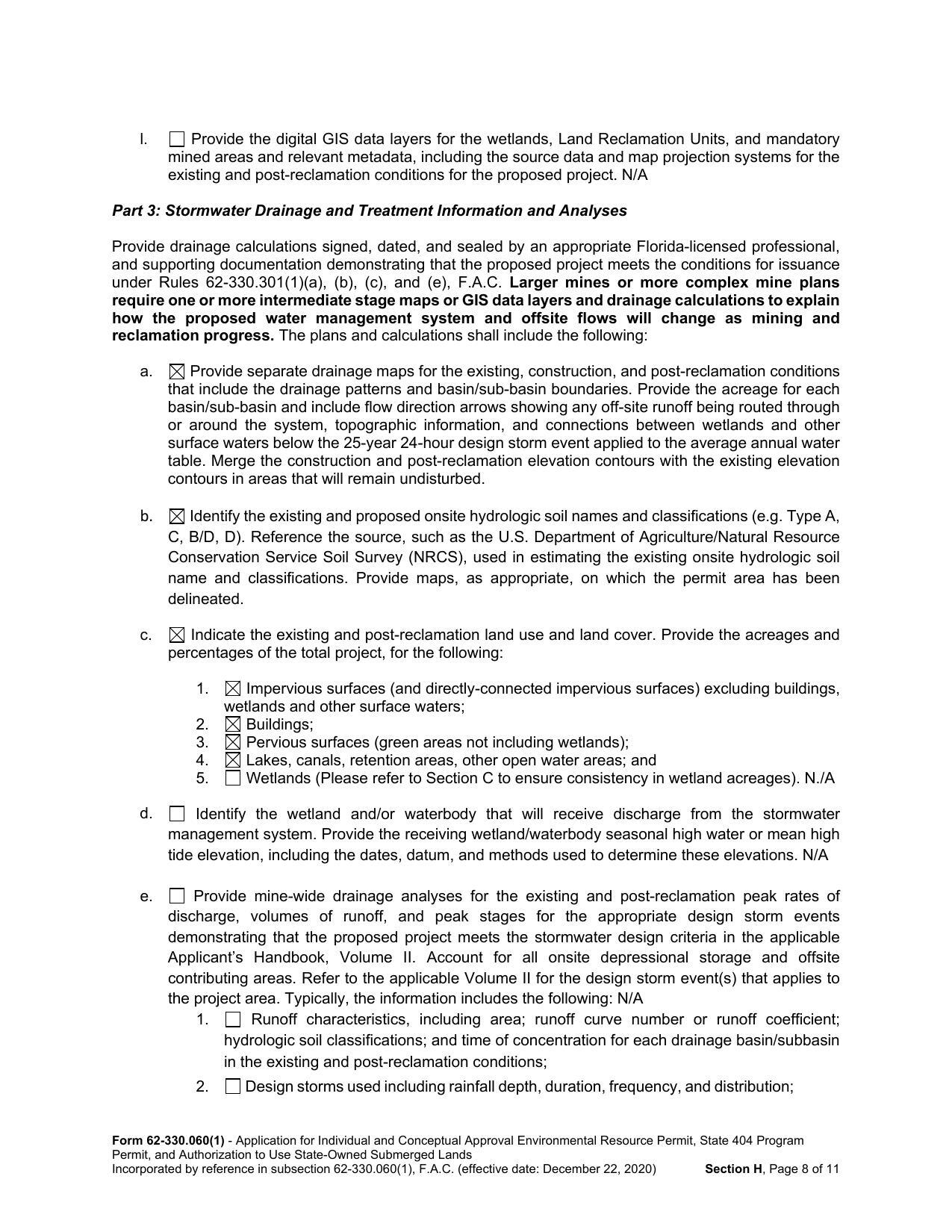 Part 3: Stormwater Drainage and Treatment Information and Analyses