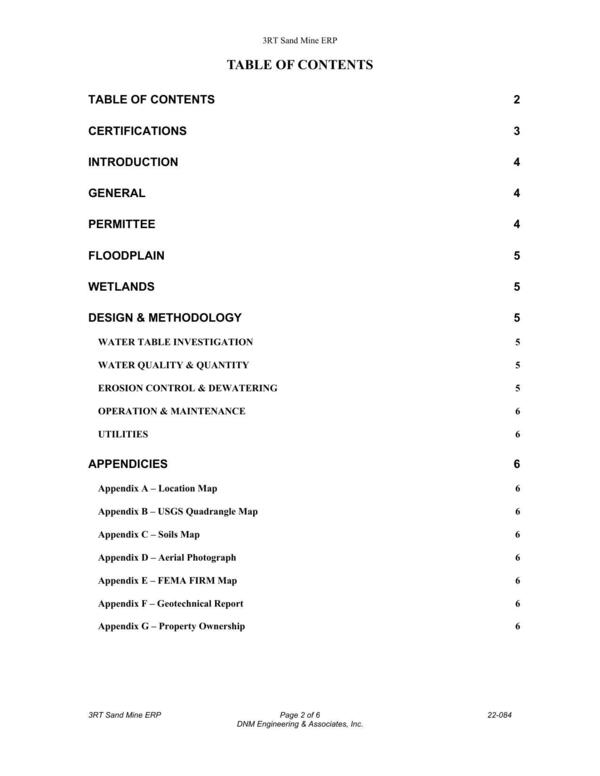 Table of Contents