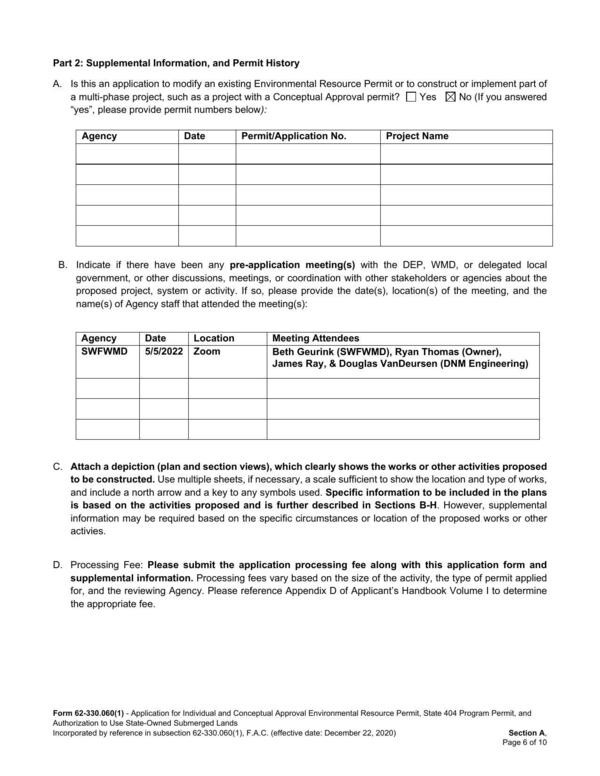 Incorporated by reference in subsection 62-330.060(1), F.A.C. (effective date: December 22, 2020) Section A,