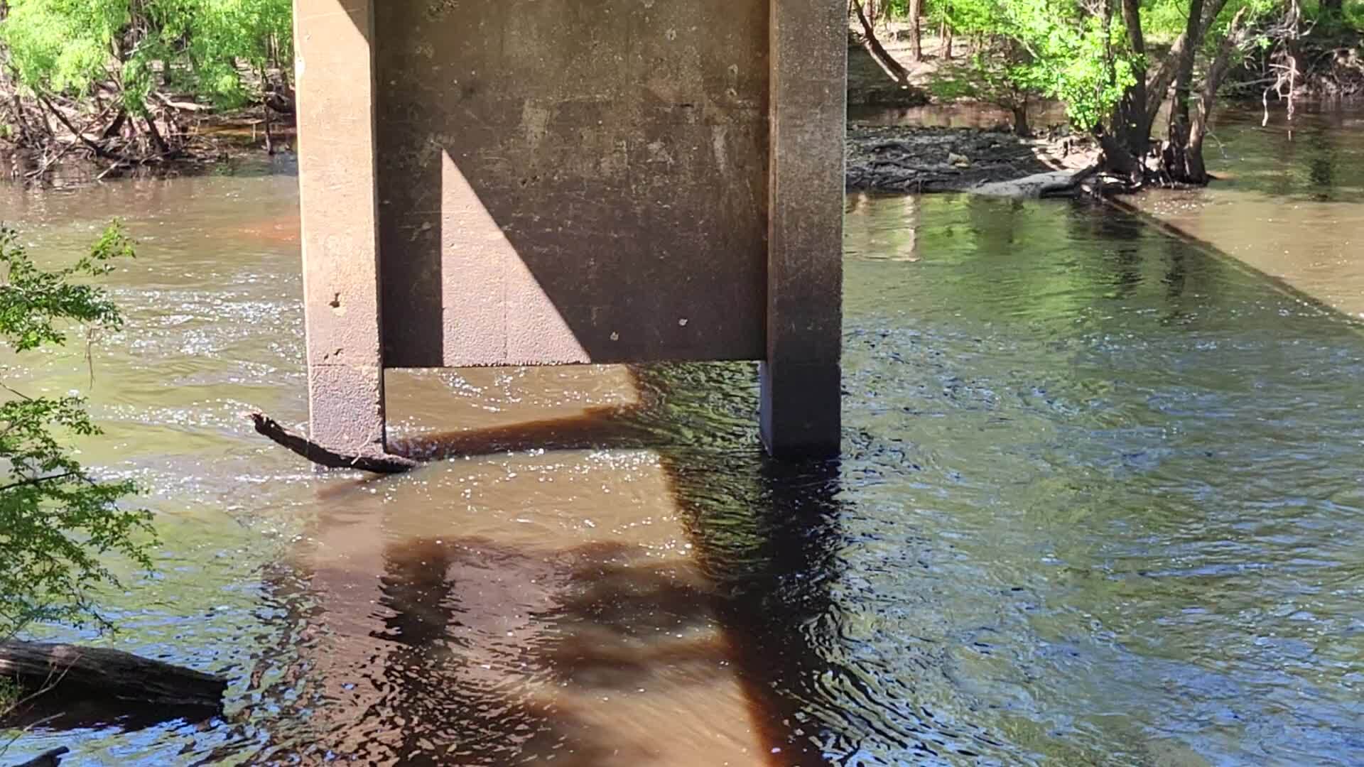 Movie: Water Level, Nankin Boat Ramp, Withlacoochee River @ Clyattville-Nankin Road 2023-04-20