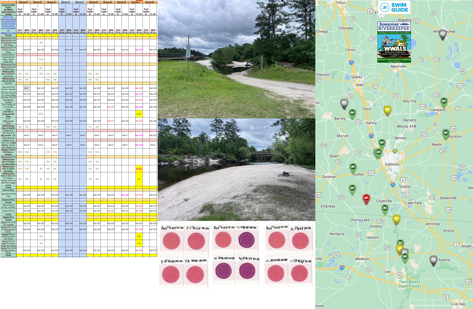 Chart, River, Swim Guide Map 2023-04-27