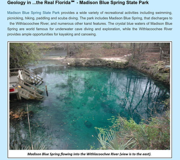 [Geology in ...the Real Florida(TM) --Madison Blue Spring]