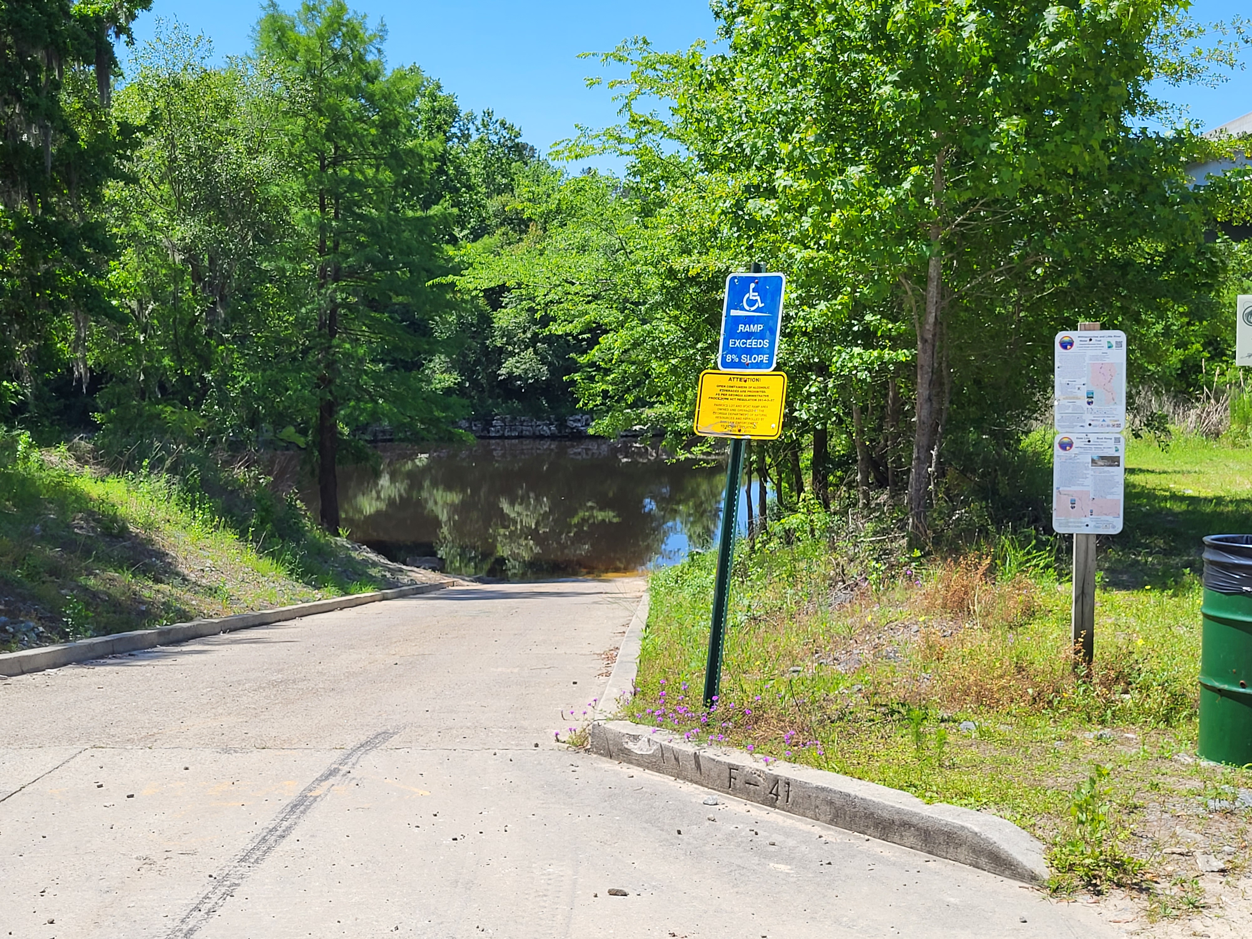 State Line Boat Ramp Sign, Withlacoochee River @ GA 133 2023-05-04