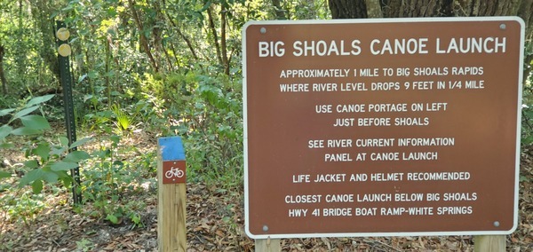 sign, Big Shoals Canoe Launch, 09:08:54, 30.3533972, -82.6875189