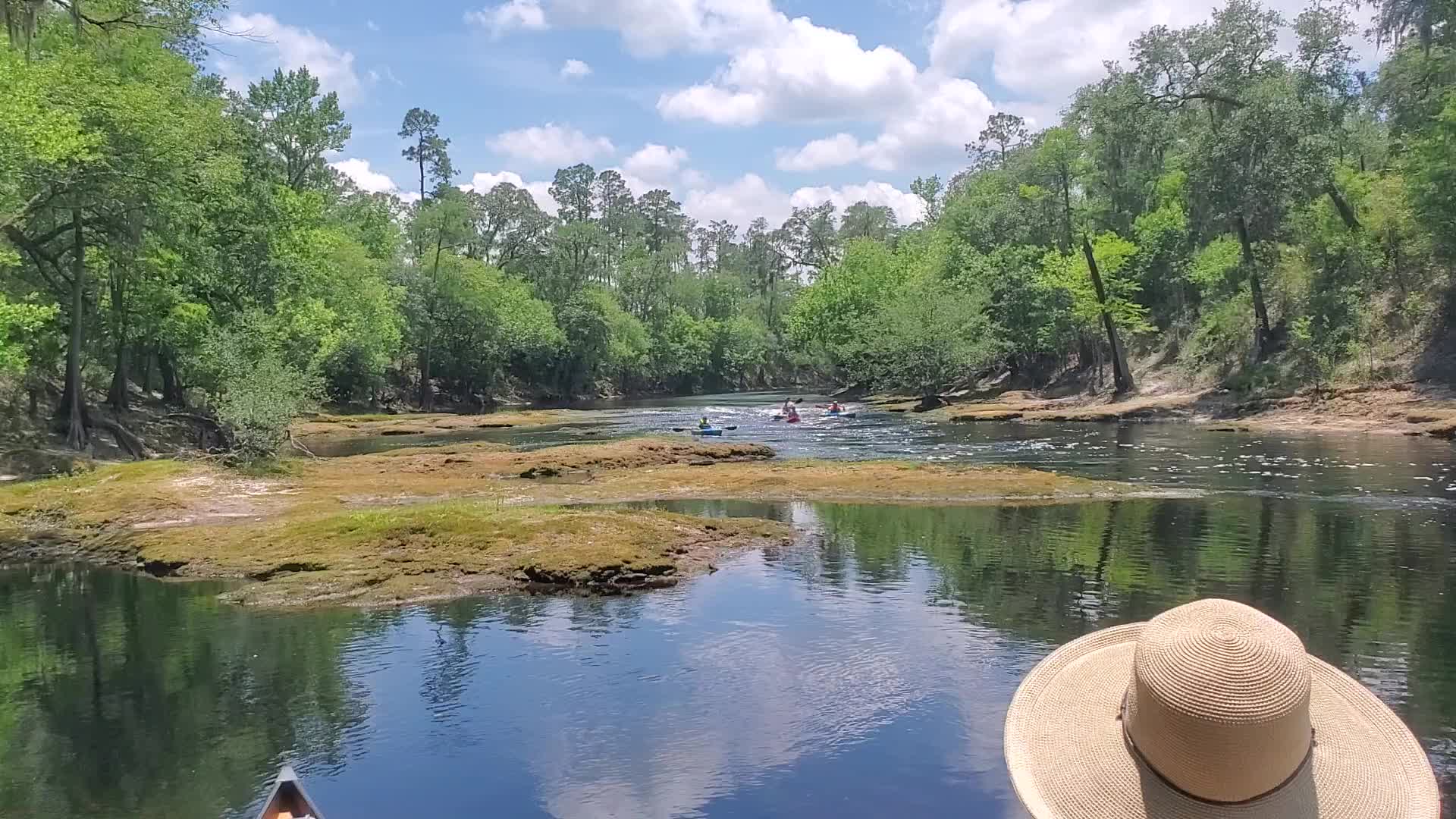 Movie: Last paddlers through Little Shoals, 13:41:06, 30.3328102, -82.7225426 (82M)