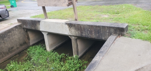 Culvert, One Mile Branch, University Drive, 2023:05:23 16:43:37, 30.8682340, -83.2847360