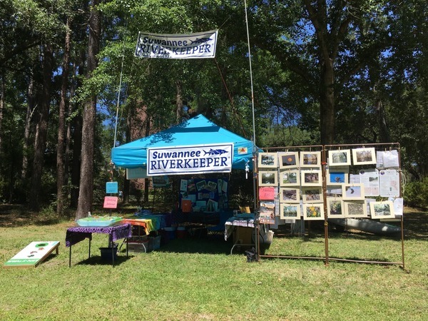 [WWALS Booth at a previous Florida Folk Festival]