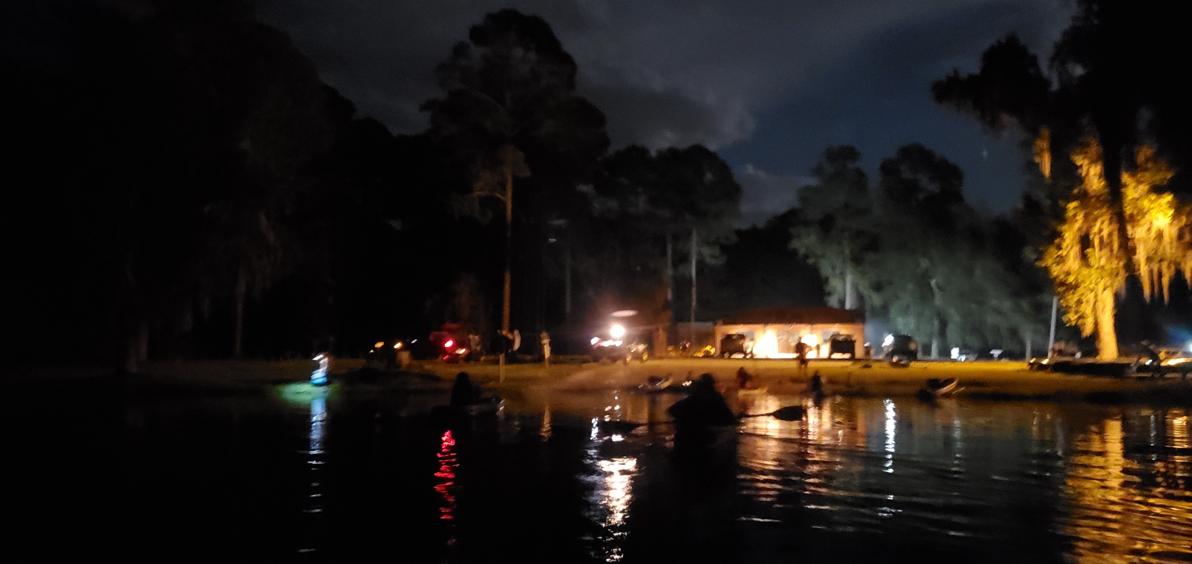 Banks Lake Boat Ramp in the dark