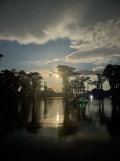 Moon and boat lights --Gee Edwards