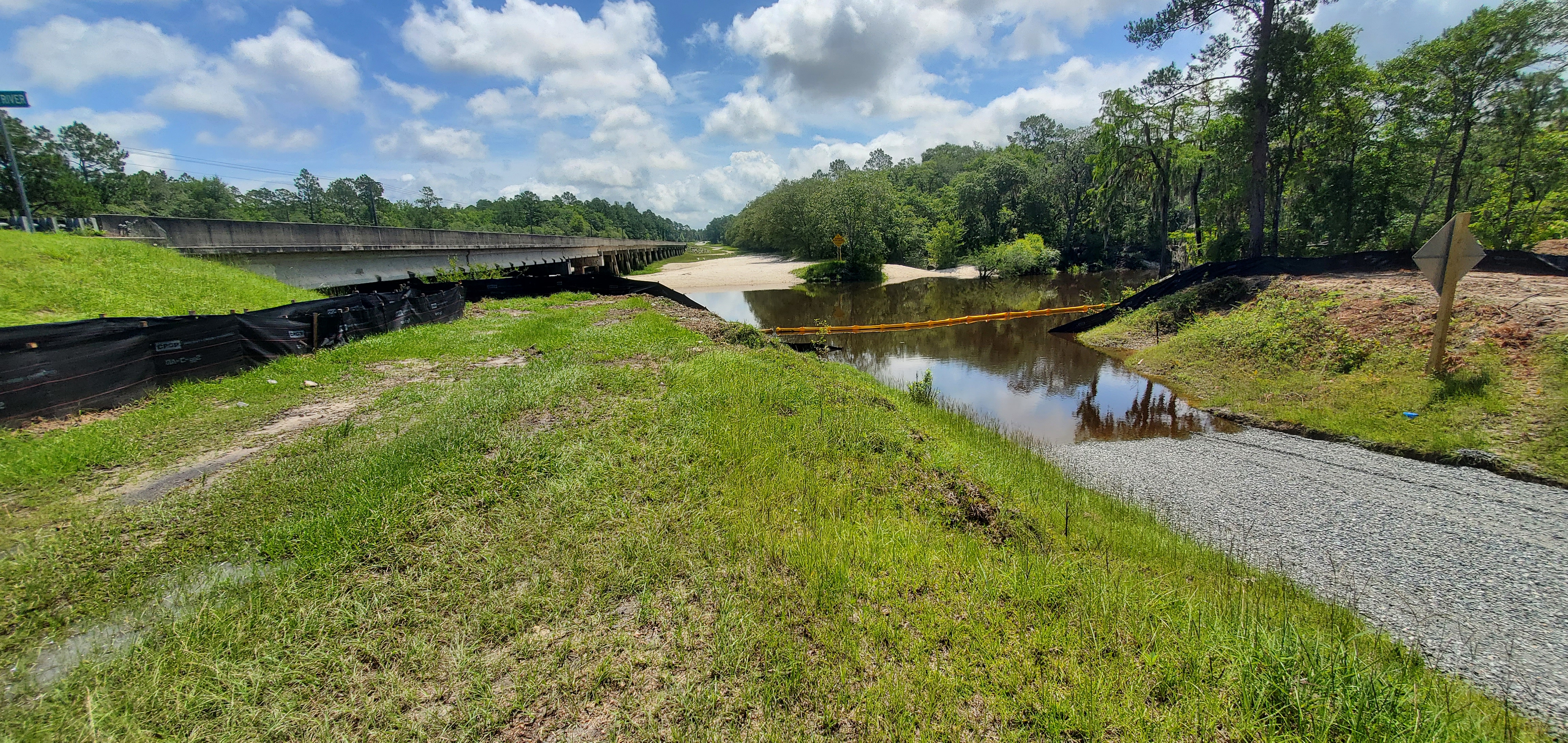 Alapaha River too high to work on the Lakeland Boat Ramp 2023-06-20